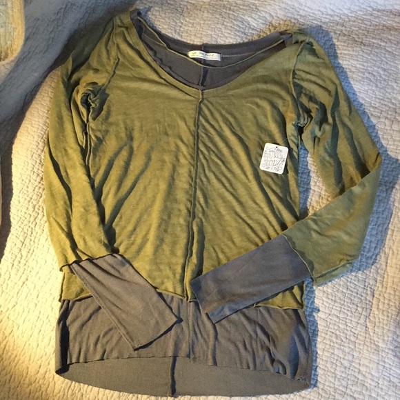 Free People medium layered long sleeve top - Picture 2 of 8